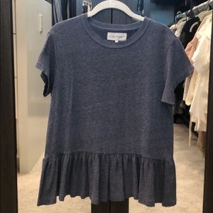 THE GREAT. Distressed T-shirt.